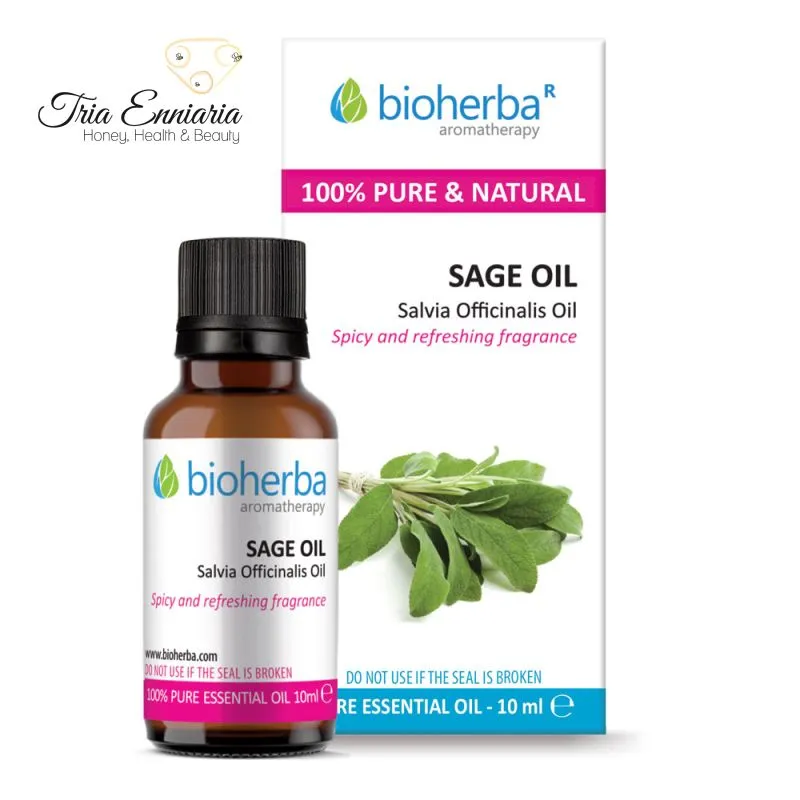 Sage, pure essential oil, 5 ml, bioherba, , medium-null