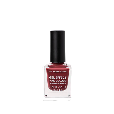 Korres gel effect nail colour no 77 vintage bordeaux 11ml, , medium