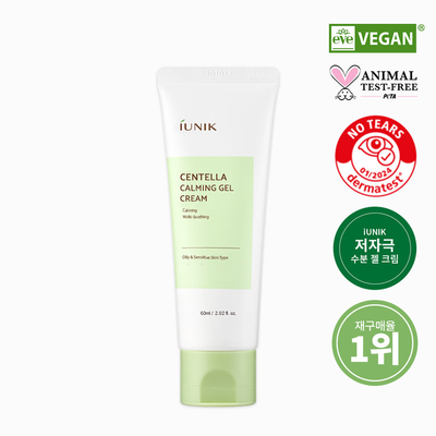 Iunik centella calming gel cream 60ml, , medium