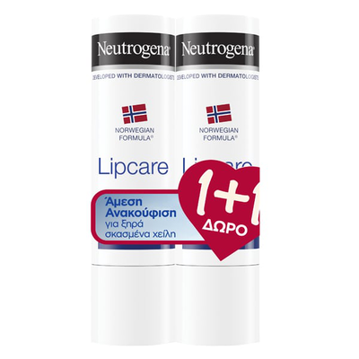 Neutrogena | norwegian formula | &epsilon;&nu;&upsilon;&delta;&alpha;&tau;&iota;&kappa;ό &sigma;&tau;&iota;&kappa; &chi;&epsilon;&iota;&lambda;&iota;ώ&nu; 1+1 &delta;&omega;&rho;&omicron; | 4,8gr, , medium