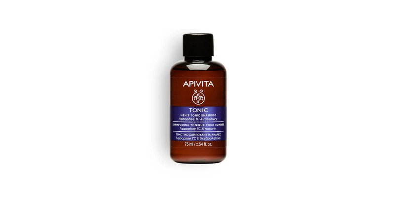 Apivita mini hair care shampoo men's tonic hippophae tc & rosemary, 75 ml-null
