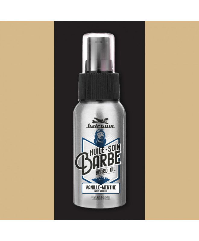 Hairgum vanilla mint beard oil 40ml barber, , medium-null