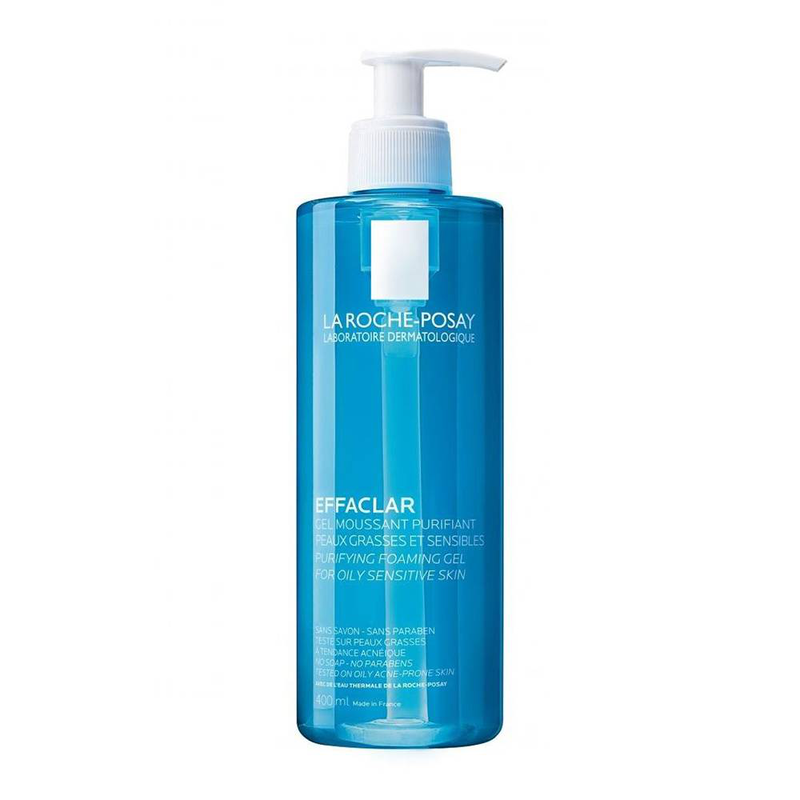 La roche-posay effaclar purifying foaming gel for oily sensitive skin, 33% bonus pack 400ml-null