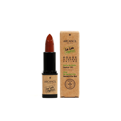 Arcancil le lab vegetal rouge bordeaux a levres satine 180, , medium