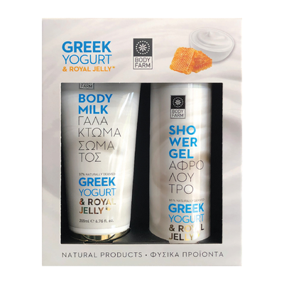 Bodyfarm greek yoghurt gift set shower gel 250ml, ., , medium