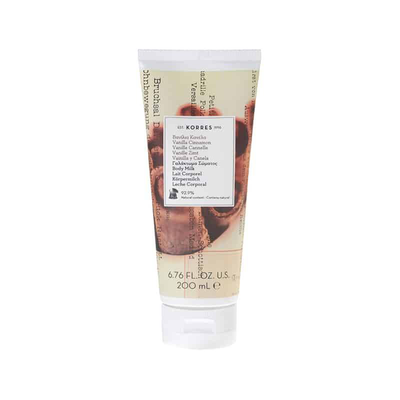 Korres vanilla cinnamon 200ml body milk, , medium