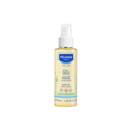 Mustela massage baby oil - 100ml, , medium