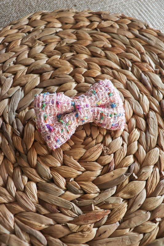 Product image: Candy tweed hair bow clip - petite, , medium-null