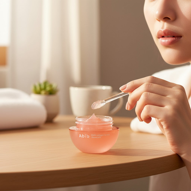 Pdrn collagen lip mask glazed jelly, , medium-null