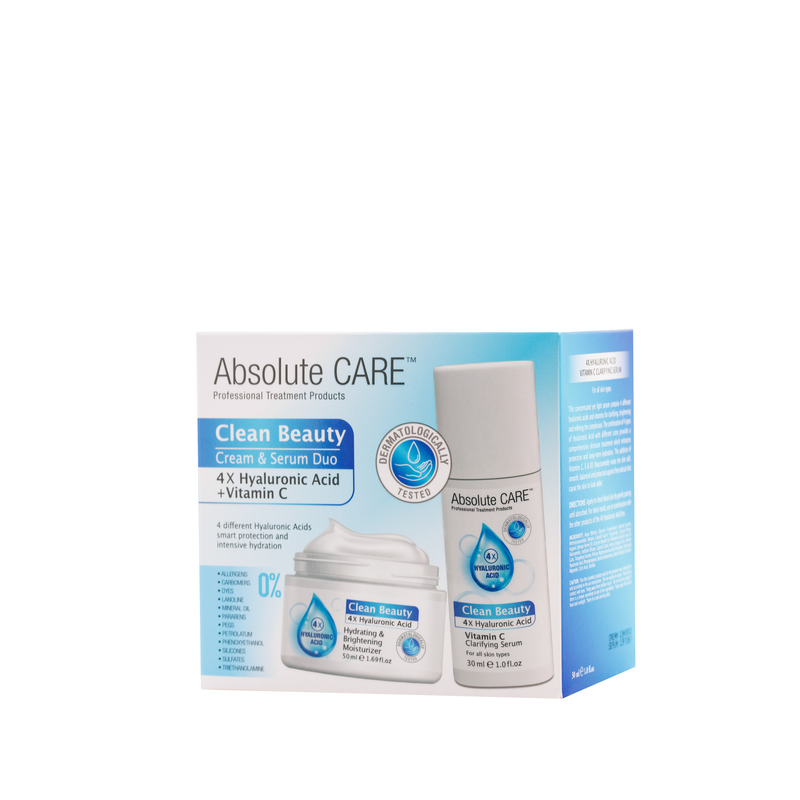 Product image: Hyaluronic acid hydrating & brightening moisturizer (50ml) & clarifying serum (30ml) duo, , medium-null
