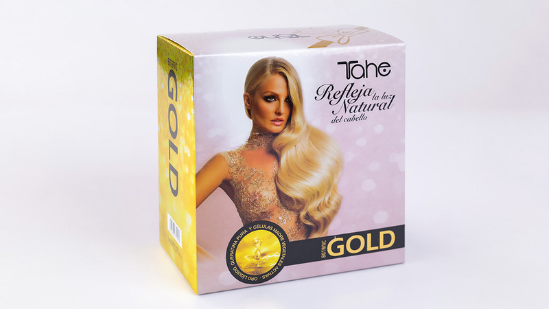 Tahe keratin gold pack shampoo 300ml + mask 300ml + oil 30ml, , medium image number null