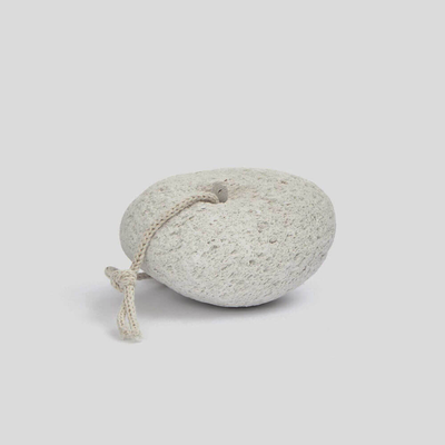 Foot pumice stone white with string, , medium