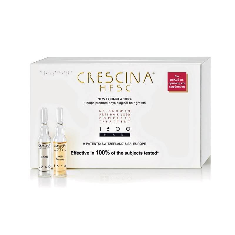 Labo crescina hfsc man 1300, complete treatment. Re- growth and anti- hair loss 10+10 ampules-null