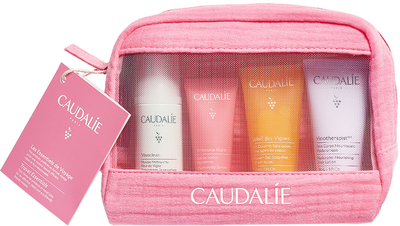 Caudalie travel essentials pink bag set 2024 4s, , medium