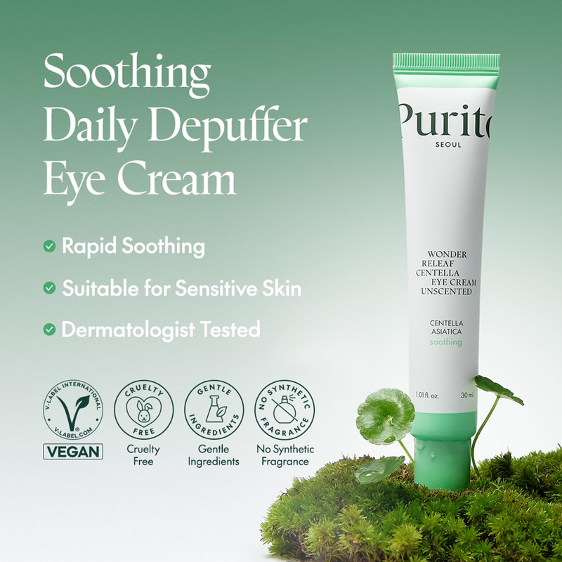 Purito wonder releaf centella eye cream unscented 30ml, , medium-null