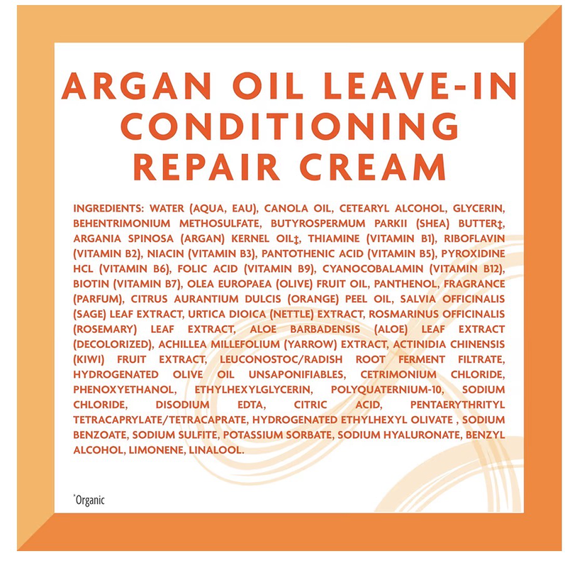 Cantu argan oil leave in conditioning repair cream, 16 ounce-null