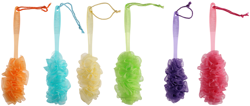 Bath & shower bath sponge 40cm 6 &delta;&iota;&alpha;&phi;&omicron;&rho;&epsilon;&tau;&iota;&kappa;&alpha; &chi;&rho;&omega;&mu;&alpha;&tau;&alpha; pe/ps, , medium-null