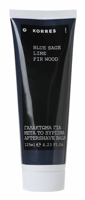 Korres blue sage, lime, fir wood aftershave balm 125ml, , medium