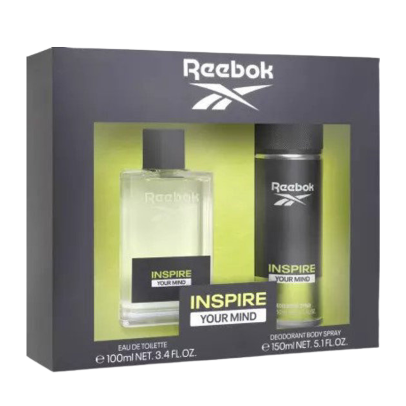 Reebok inspire your mind eau de toilette 100ml + deodorant 150ml gift set-null