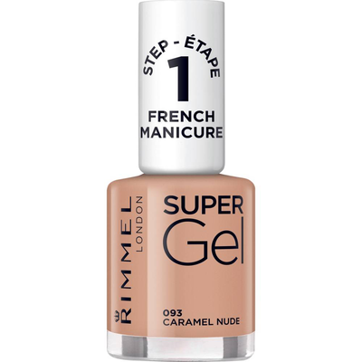 Rimmel super gel nail polish 093 caramel nude, , medium