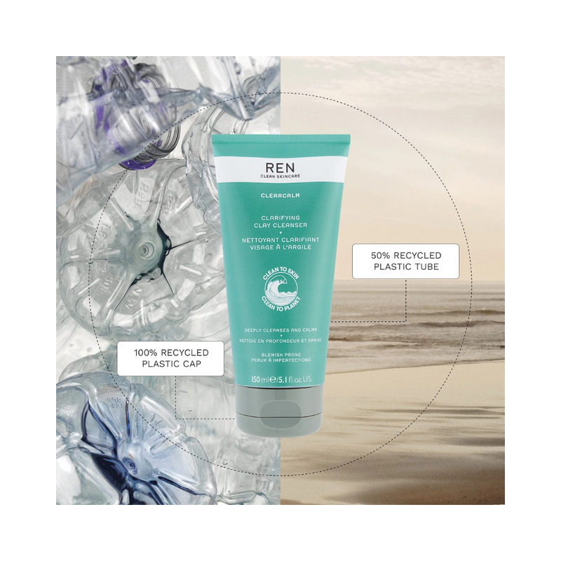 Ren clean skincare clearcalm clarifying clay cleanser 150ml-null