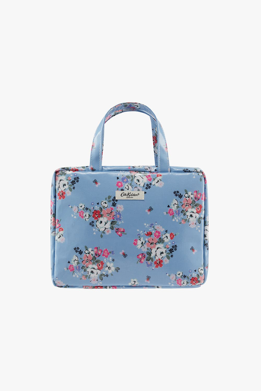 Cath kidson clifton rose two part wash bag with handles, , medium-null