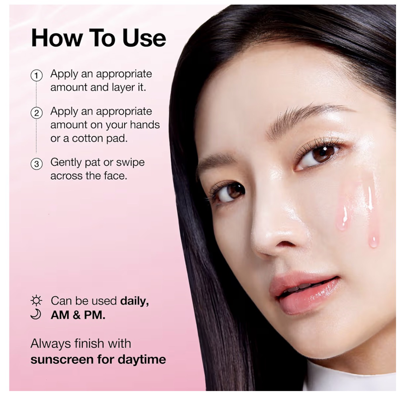 Anua niacinamide tranexamic acid brightening booster toner, lightweight pink Essence toner for dark spot care, glow & skin clarity, korean skincare, 8.45 fl oz-null