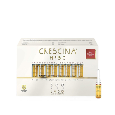 Crescina tr man 500 10+10v +sh expires 31/05/2028, ampoules