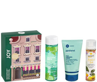 Panthenol extra joy face cleansing cream 150ml + detox tonic lotion 200ml + botanical fresh mist 100ml, , medium