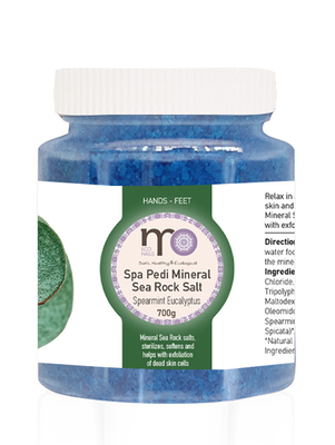 Mo spa pedi mineral sea rock salt - spearmint & eucalyptus