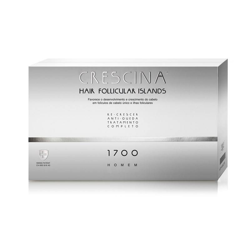 Labo crescina hair follicular islands, anti- hair loss& re- growth, complete hair treatment for men 1700 10+10vials-null