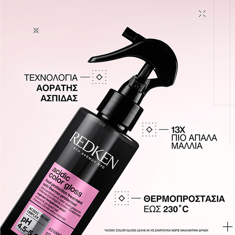 Acidic color gloss θερμοπροστατευτικό leave-in για λαμπερό χρώμα 190ml, , medium image number null
