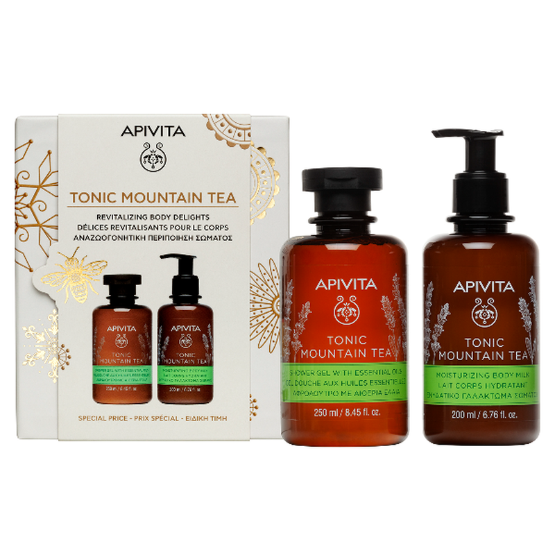 Apivita promo &epsilon;&iota;&delta;&iota;&kappa;ή &tau;&iota;&mu;ή tonic mountain tea &alpha;&phi;&rho;ό&lambda;&omicron;&upsilon;&tau;&rho;&omicron;, 250ml & &gamma;&alpha;&lambda;ά&kappa;&tau;&omega;&mu;&alpha; &sigma;ώ&mu;&alpha;&tau;&omicron;&sigmaf;, 200ml, 1&sigma;&epsilon;&tau;, , medium-null