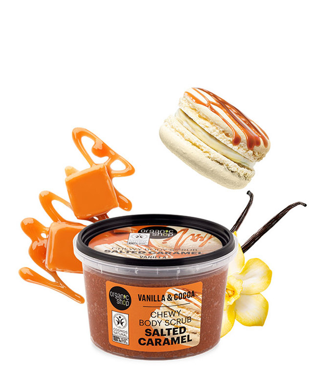 Chewy body scrub salted caramel, , medium-null