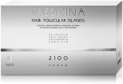 Labo crescina hair follicular islands, anti- hair loss& re- growth, complete hair treatment for men 2100 10+10vials