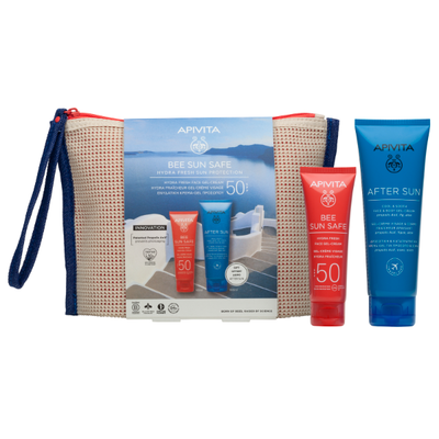 Apivita bee sun safe set &mu;&epsilon; &alpha;&nu;&tau;&eta;&lambda;&iota;&alpha;&kappa;ή &kappa;&rho;έ&mu;&alpha; &pi;&rho;&omicron;&sigma;ώ&pi;&omicron;&upsilon; &kappa;&alpha;&tau;ά &tau;&omega;&nu; &pi;&alpha;&nu;ά&delta;&omega;&nu; & &tau;&omega;&nu; &rho;&upsilon;&tau;ί&delta;&omega;&nu; SPF50 50 ml &kappa;&alpha;&iota; &delta;ώ&rho;&omicron; after sun 100 ml, , medium