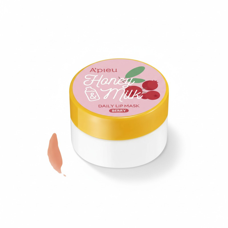 Honey & milk daily lip mask berry, , medium-null