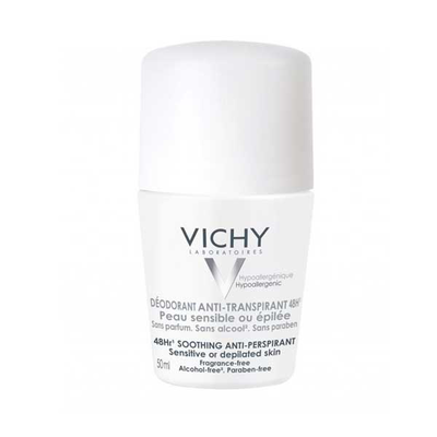 Vichy anti-transpirant soothing sensitive roll-on 48h 50ml, , medium