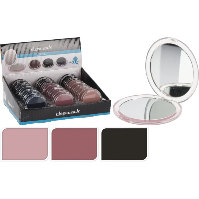 Product image: Διπλος στρογυυλος καθρεφτης τσεπης - διαφορα χρωματα, , medium-null