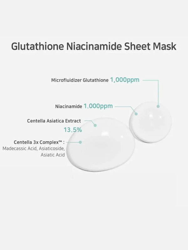 Aplb glutathione niacinamide sheet mask 20 ml-null