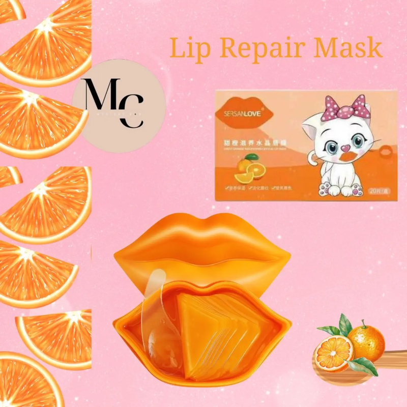 Product image: Μάσκα χειλιών θρέψης με γλυκό πορτοκάλι - 20τεμ, , medium-null