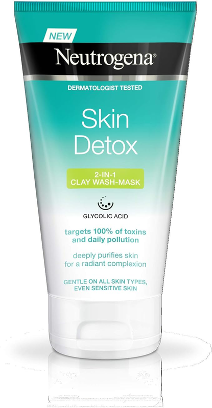 Neutrogena skin detox 2 in 1 clay wash mask x 150ml image number null