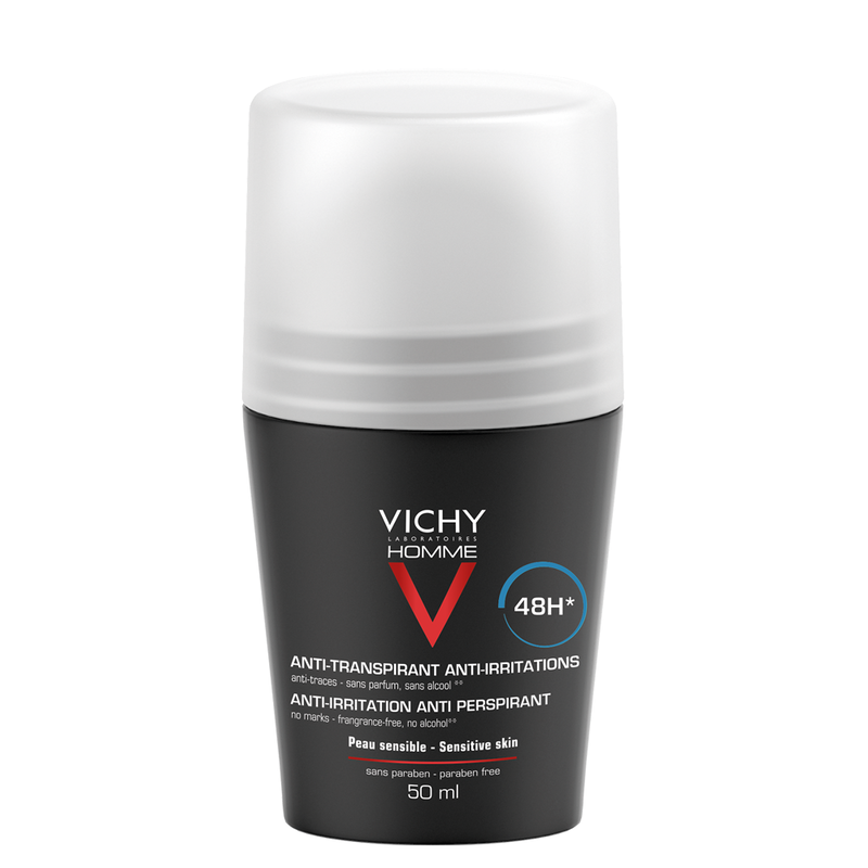 Product image: Vichy homme deodorant 48hr roll-on for sensitive skin 50ml-null