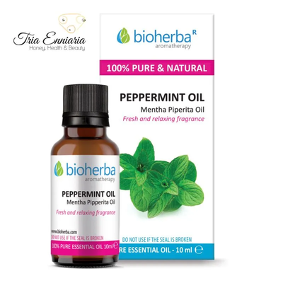Peppermint, pure essential oil, 10 ml, bioherba