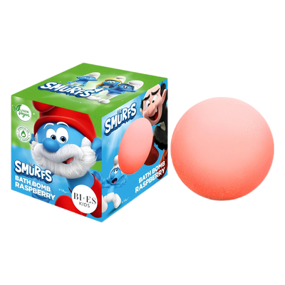 Smurfs raspberry bath bomb 165g, , medium