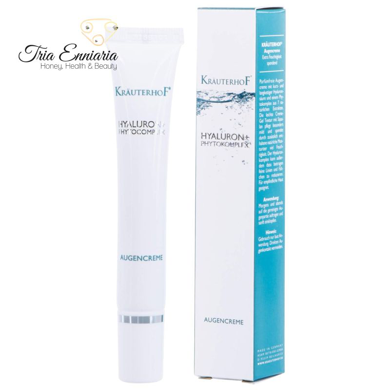 Eye cream + hyaluron, 20 ml, krauterhof, , medium image number null