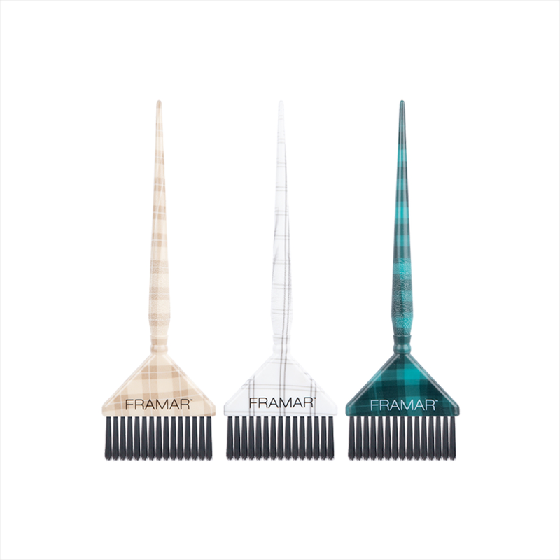 Big daddy brush set of 3 plaid hair day edition, , medium-null