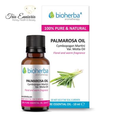 Palmarosa essential oil, 10 ml, bioherba
