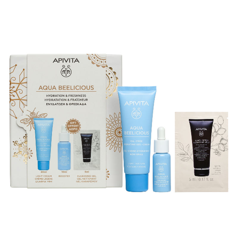 Apivita aqua beelicious promo &mu;&epsilon; aqua beelicious &epsilon;&nu;&upsilon;&delta;&alpha;&tau;&iota;&kappa;ή &kappa;&rho;έ&mu;&alpha;-gel &epsilon;&lambda;&alpha;&phi;&rho;&iota;ά&sigmaf; &upsilon;&phi;ή&sigmaf;, 40ml & &delta;ώ&rho;&omicron; booster &alpha;&nu;&alpha;&zeta;&omega;&omicron;&gamma;ό&nu;&eta;&sigma;&eta;&sigmaf; & &epsilon;&nu;&upsilon;&delta;ά&tau;&omega;&sigma;&eta;&sigmaf;, 10ml & gel &kappa;&alpha;&theta;&alpha;&rho;&iota;&sigma;&mu;&omicron;ύ &gamma;&iota;&alpha; &pi;&rho;ό&sigma;&omega;&pi;&omicron;&upsilon; & &mu;ά&tau;&iota;&alpha;, 5ml, 1&sigma;&epsilon;&tau;, , medium-null