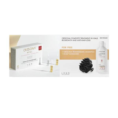 Crescina tr wom 500 10+10v+sh  expires 31/05/2028, ampoules, , medium